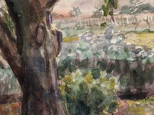 Johan Buning - Landschap met boerenerf kopen? Bied vanaf 20!