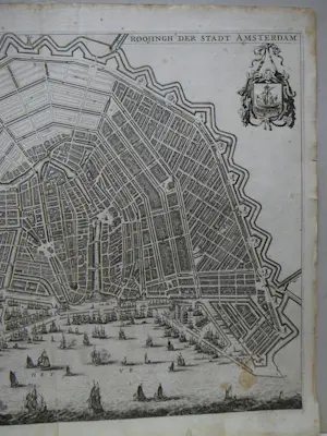 Isaac Commelin - Amsterdam Plattegrond 1693 kopen? Bied vanaf 200!