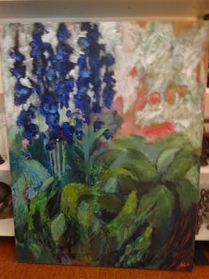 Irene van Lippe Biesterfeld - titel: Blauw - verkoop expositie voor het natuurcollege kopen? Bied vanaf 450!