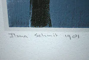 Ilona Schmit - Schaatsers in maanlicht - groot werk - kopen? Bied vanaf 150!