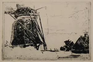 Willem de Zwart - Molen - Enig bekend exemplaar! kopen? Bied vanaf 150!