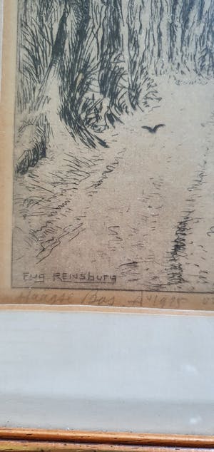 Eugene Rensburg - Haagse Bos 1925 - originele ets en druk kopen? Bied vanaf 15!