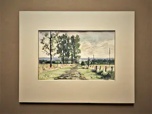 Anneke Boot - Impressionistische gemengde techniek "voorjaar land Maas en Waal" gesigneerd kopen? Bied vanaf 83!