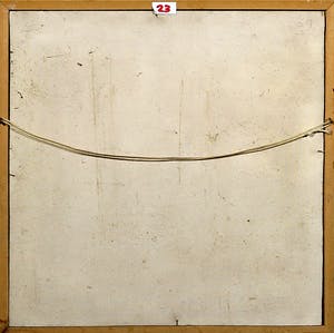 Jan Dekker - Olieverf op hardboard, Polderdorp Winter, Ingelijst kopen? Bied vanaf 1!