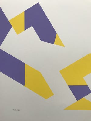 Niet of onleesbaar gesigneerd - D. MILLS - Gesigneerde zeefdruk - 1974 - 144/150 kopen? Bied vanaf 1!