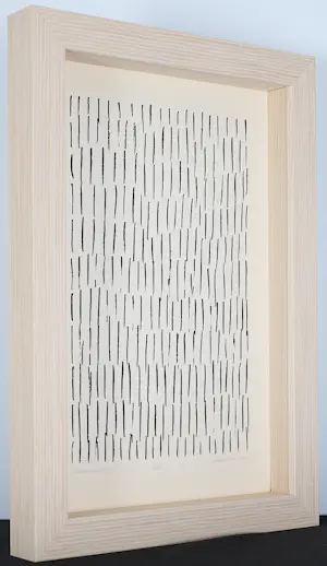 Jan Schoonhoven - Lithografie "VI" - minimalistisches Meisterwerk - hochwertig gerahmt kopen? Bied vanaf 1190!