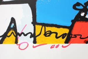 Herman Brood - zeefdruk: golfer kopen? Bied vanaf 1!