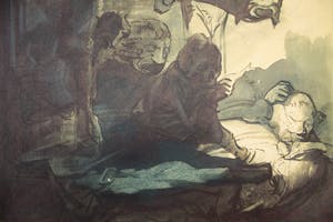 Johannes Josephus Aarts - studie/tekening fantasiewezens kopen? Bied vanaf 100!