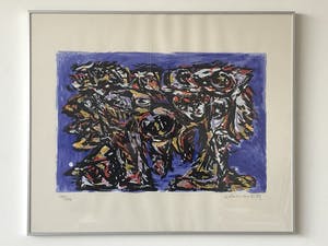 Theo Wolvecamp - Abstractie in blauw kopen? Bied vanaf 125!