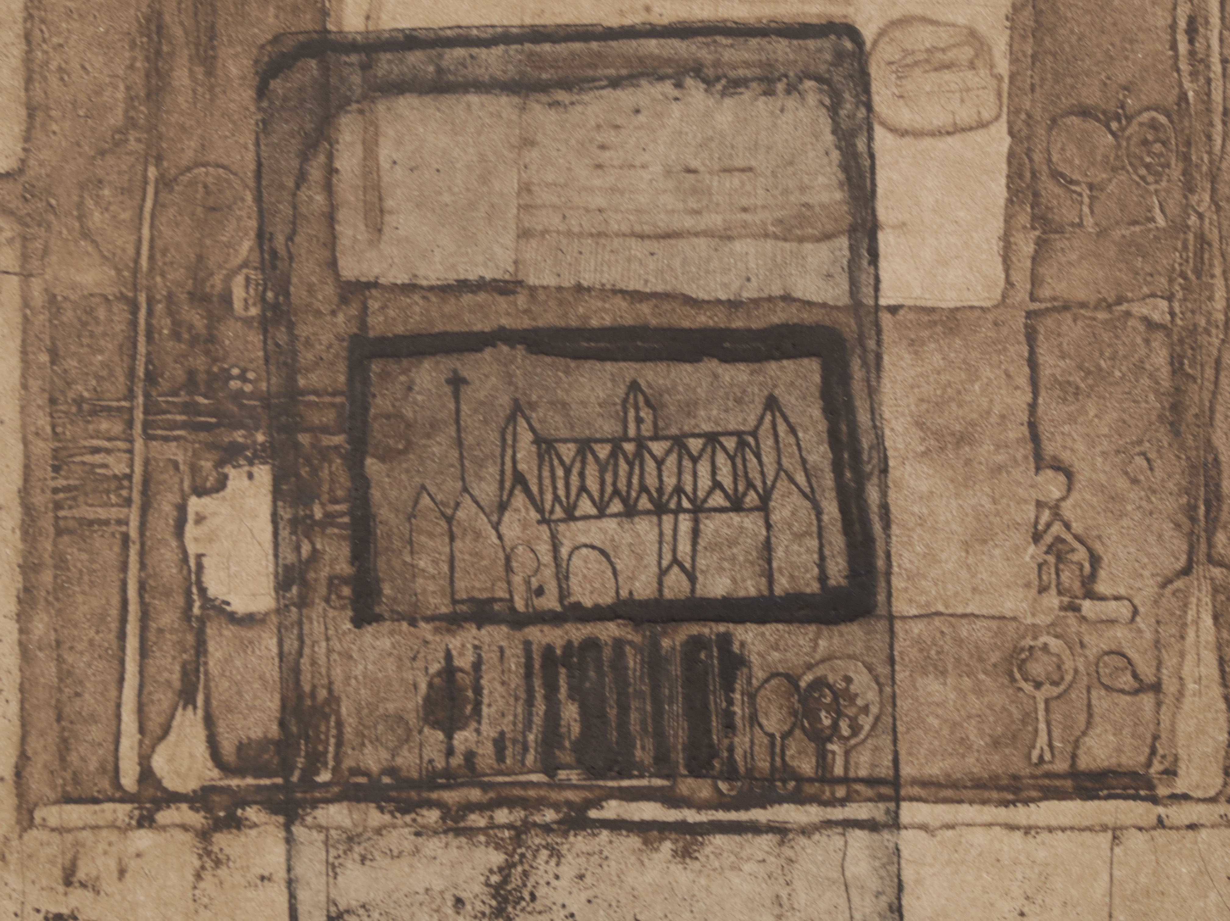 Anne Huitema - Ets en aquatint, Plattegrond kopen? Bied vanaf 1!