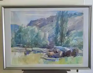 Piet van Boxel - landschap Vaucluse verkauft für € 150!