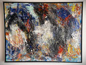 Arnaldo - Groot abstract expressionistisch olieverf / doek "zonder titel III" - gesigneerd kopen? Bied vanaf 82!