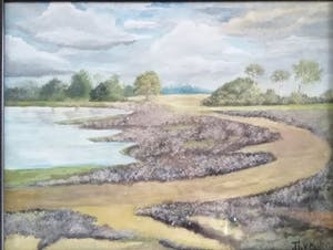 Thomas van Wissen - Heidelandschap - eind 19e eeuw Gouache - ingelijst achter glas kopen? Bied vanaf 40!