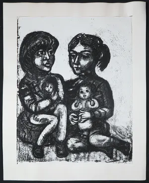 Hans van Efferen - Litho, Zonder titel kopen? Bied vanaf 1!