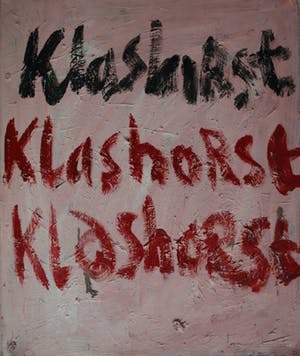 Peter Klashorst - Acrylverf op doek , 3 Handtekeningen – ca 1998 kopen? Bied vanaf 40!