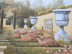 Wouter Hisschemoller - Het Gele Atelier III | kleurrijke litho - ingelijst kopen? Bied vanaf 1!