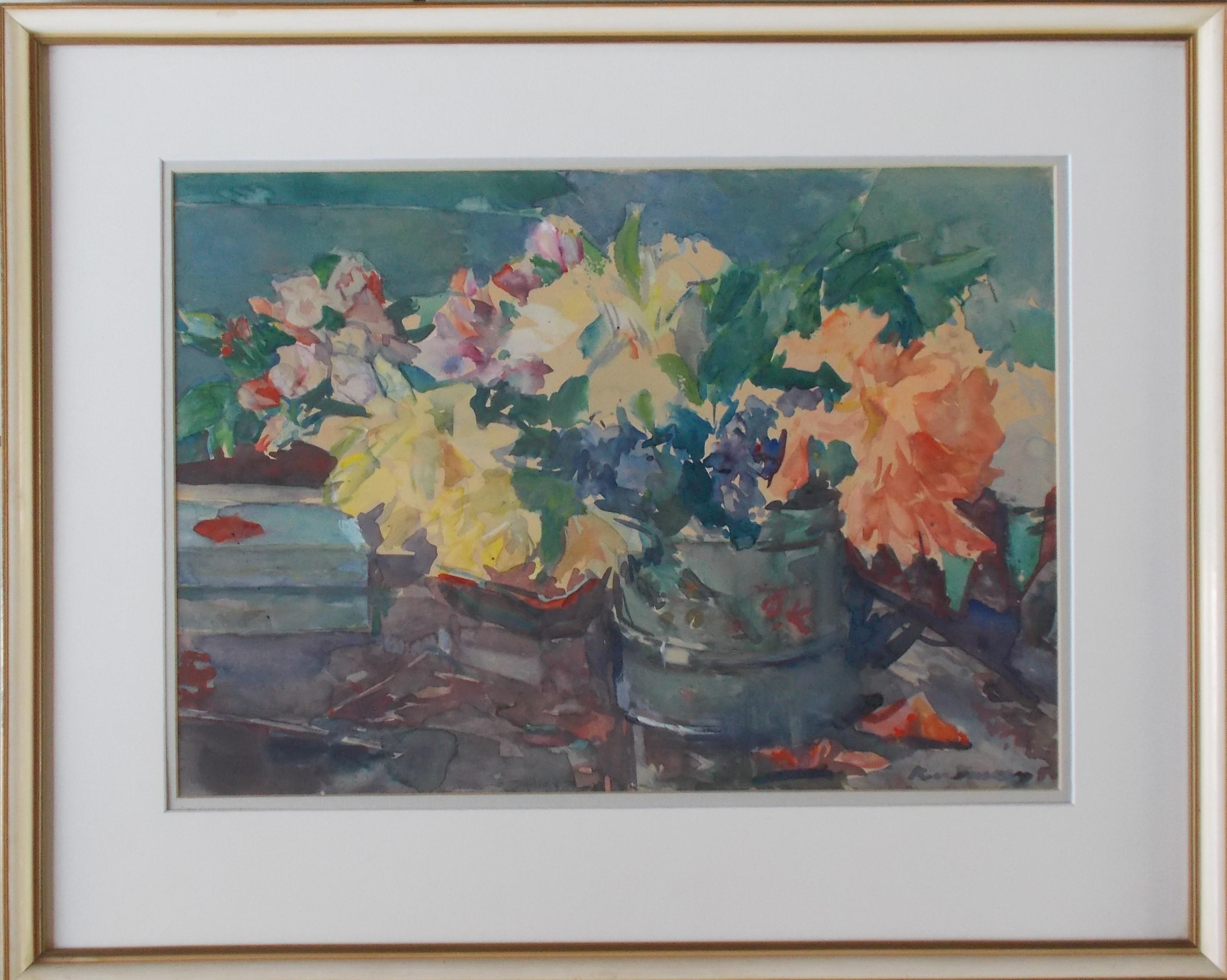 Kees Verwey - Stilleven met pioenrozen kopen? Bied vanaf 2375!