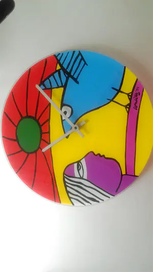 Corneille - Glazen wandklok kopen? Bied vanaf 49!