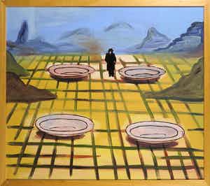 Ronald Versloot - Olieverf op doek, In den beginne - Ingelijst (Groot) verkocht voor € 400!