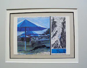 Christo - Umbrella Project for Japan - USA inc. original stofmonster XL -handgesigneerd kopen? Bied vanaf 1!
