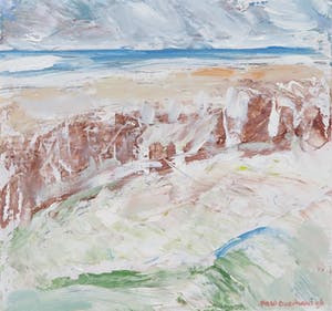 Paul Overhaus - Olieverf op board, Zeegezicht vanuit de Duinen kopen? Bied vanaf 1!