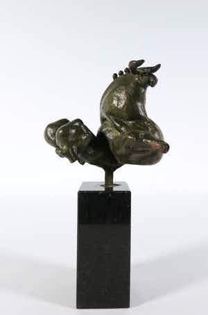 Wim Steins - Brons, Stier II verkocht voor € 200!