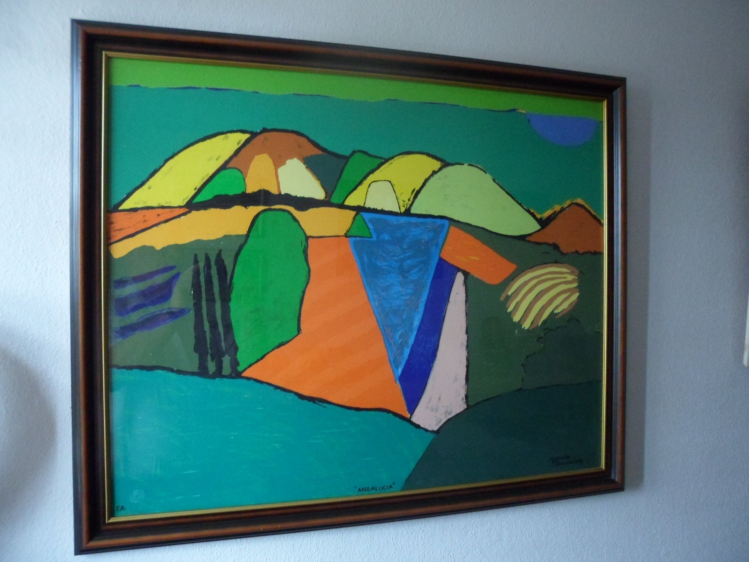 Ronald Boonacker - Zeefdruk, "Andalucia" verkocht voor € 50!