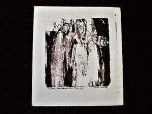 Wim Motz - Kleine Oplage Lithografie "de Verlorenen" uit zijn "ARA" periode - gesigneerd kopen? Bied vanaf 28!