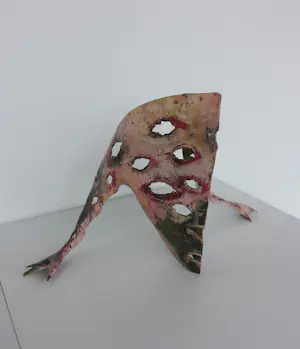 Rene Donders - Sculptuur van messing, Jumping Head kopen? Bied vanaf 150!