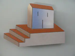 Niet of onleesbaar gesigneerd - Trompe-l'oeil (stenen kunstobject) voor aan wand. kopen? Bied vanaf 1!