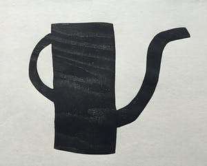 Klaas Gubbels - houtdruk 'Zwarte kan ’ - 2006 - oplage 30 kopen? Bied vanaf 375!