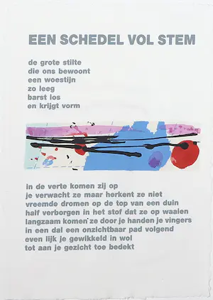 Corneille - en Bert Schierbeek - Zeefdruk, Een schedel vol stem kaufen? Bieten Sie von 1!