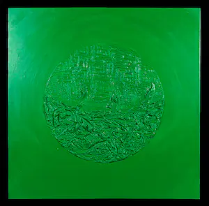 Pim Lenos - Gemengde techniek op paneel, Zonder titel kopen? Bied vanaf 1!