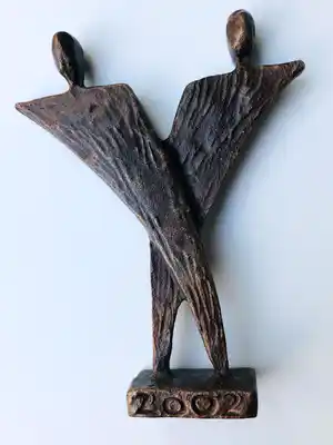 Jos Gielen - Twee Figuren - Brons vendu pour 45€ !