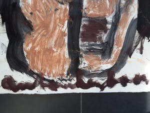 Anton Heyboer - groot schilderij, Ik heb lief, handgesigneerd kopen? Bied vanaf 200!
