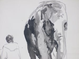 Willem van Dort - In de dierentuin - Aquarel/inkt kopen? Bied vanaf 40!