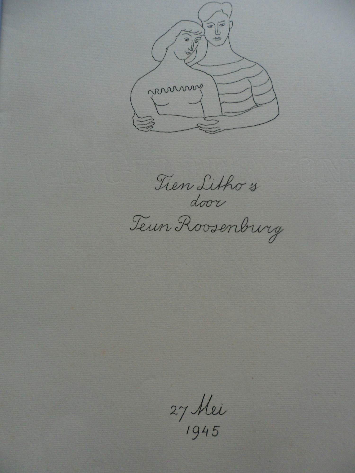 Teun Roosenburg - 10 Litho's, Titel, De Minnenden kopen? Bied vanaf 30!