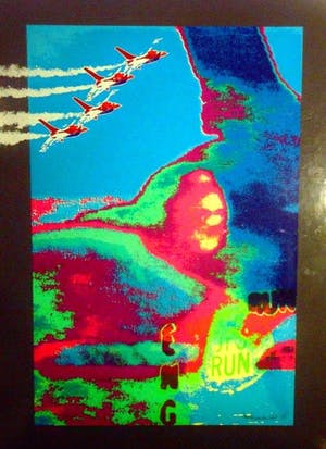 Henk van der Vet - henk van der vet / karel appel, beschilderde foto F 16 voor fokker 1986 kopen? Bied vanaf 35!