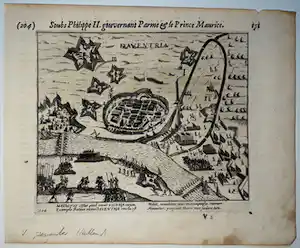 Frans Hogenberg - Deventer. Belegering 1591 verkauft für € 30!