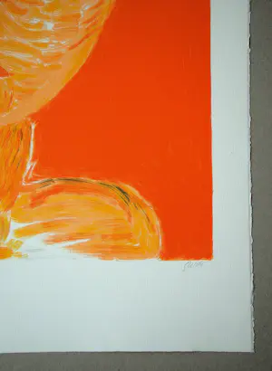 Virgilio Guidi - Volto Rosso - 1982 - Originele lithografie gesigneerd en genummerd kopen? Bied vanaf 120!