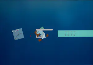 Rem Koolhaas - Ingelijste zeefdruk: Het drijvende zwembad kopen? Bied vanaf 1395!