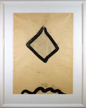 Lei Molin - Inkttekening, Zonder titel - Ingelijst (Groot) verkocht voor € 1!