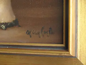 Niet of onleesbaar gesigneerd - Ingelijst , Olieverf , Bloemstilleven – onduidelijke signatuur… kopen? Bied vanaf 1!