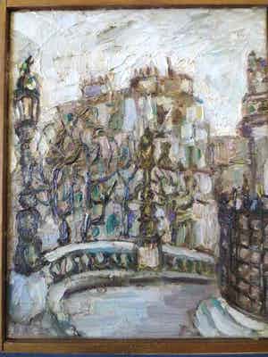 Bob Fernhout - Blauwbrug Amsterdam ca 1930 verkocht voor € 250!