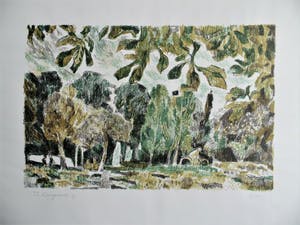 Theo Kurpershoek - Fietser in 't park kopen? Bied vanaf 65!