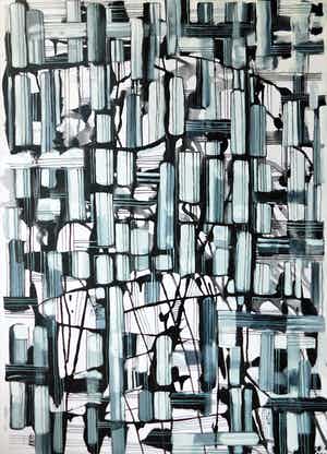 Natia Antadze - "Komposition Verbindung " verkocht voor € 120!