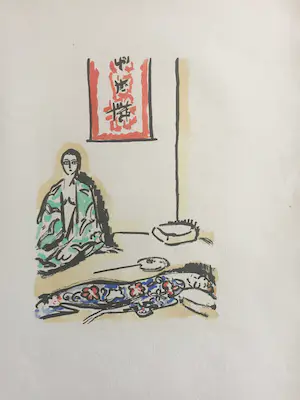 Buy Kees van Dongen - Pochoir - 2 geisha - "La garconne" - 1925? Bid from 250!