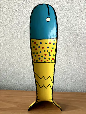 Corneille - Handbeschilderde vis schoenlepel, Corneille Oplage 250 stuks, uit 1998 kopen? Bied vanaf 50!