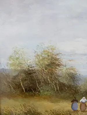 Olivier Denato - Geanimeerd landschap met boerenvrouwen kaufen? Bieten Sie von 180!