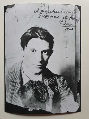 Pablo Picasso - Zwart/wit-foto met een portret van de jonge kunstenaar kopen? Bied vanaf 1!